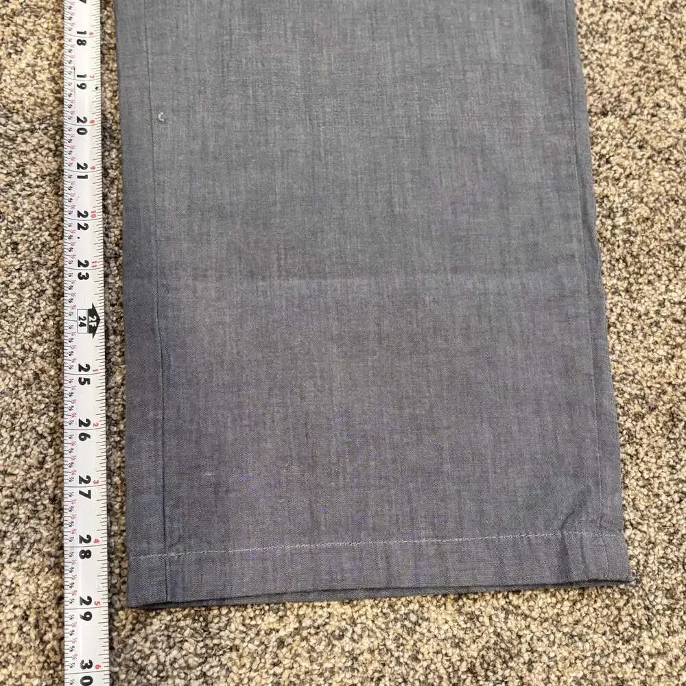 Calvin Klein Men's Blue Linen Straight Chino Pants 40